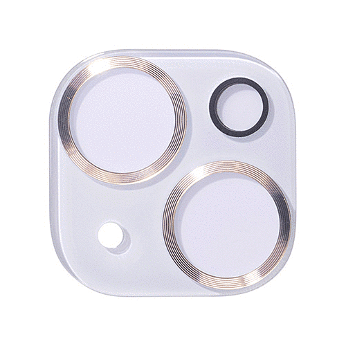 強化ガラス カメラレンズ(メタルゴールド)