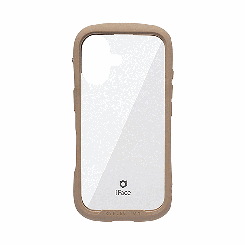 強化ガラスクリアケース(ベージュ)