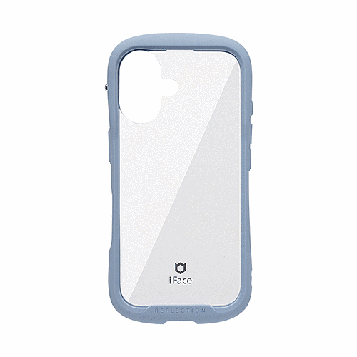 強化ガラスクリアケース(ペールブルー)