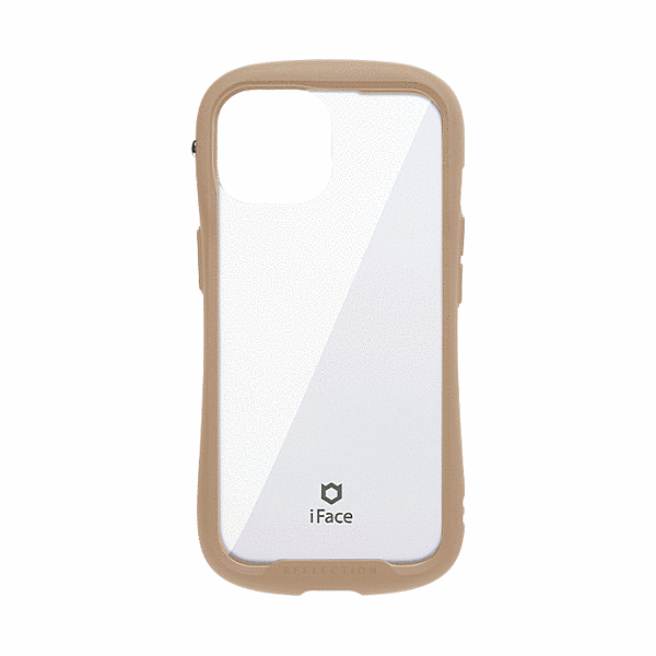 強化ガラスクリアケース(ベージュ)