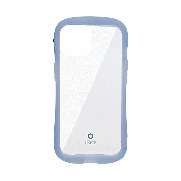 強化ガラスクリアケース(ペールブルー)