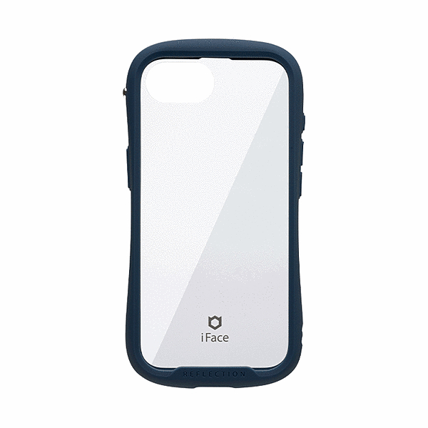 強化ガラスクリアケース(ネイビー)