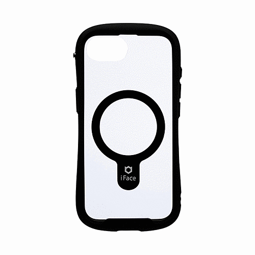 Magsafe強化ガラスクリアケース(ブラック)