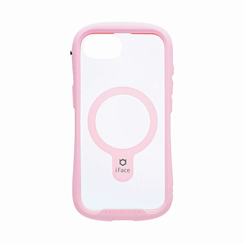 Magsafe強化ガラスクリアケース(サクラピンク)