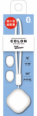 超小型TWS Bluetoothイヤホン COLON WH