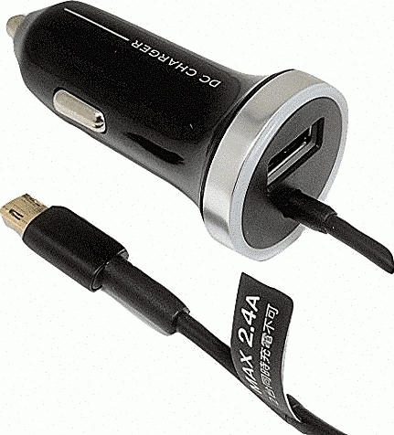 DC充電器2.4A/両差しコネクター/SL
