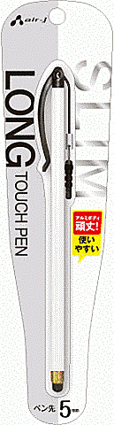 ペン先5㎜スリムタッチペンLONG/WH