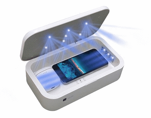 UV殺菌BOX ワイヤレス充電付