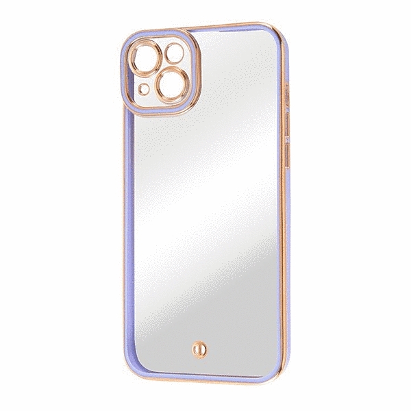 TPUソフトケース メタリック Cleour/ラベンダー/ゴールド