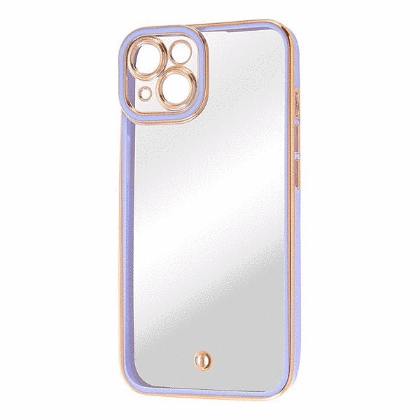 TPUソフトケース メタリック Cleour/ラベンダー/ゴールド