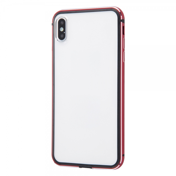 アルミバンパー+背面パネル(クリア)/レッド