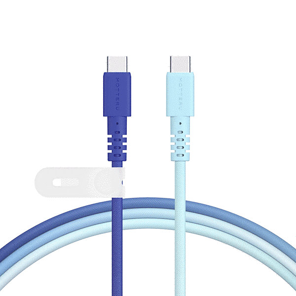 グラデーションカラー C to Cケーブル1m アクア