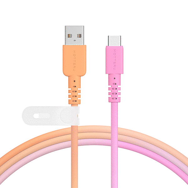 グラデーションカラー AtoC ケーブル 1m ファジーネーブル