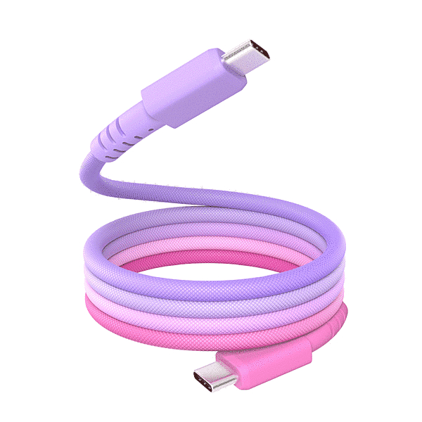 グラデーションカラー C to C マグネットケーブル1m コットンキャンディ