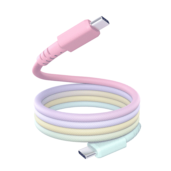 グラデーションカラー C to C マグネットケーブル1m シャーベットカラー