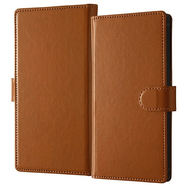 耐衝撃 徹底保護 手帳型レザーケース Squl/キャメル