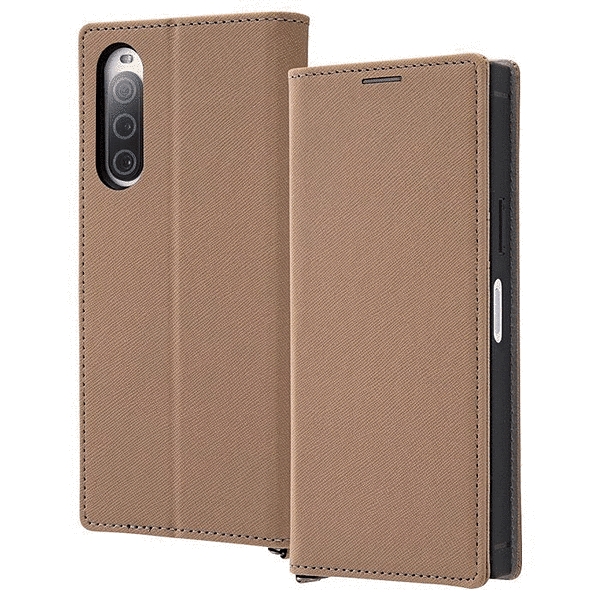 Durable 耐衝撃 マグネット不使用 シンプル スクエア 手帳型レザーケース/トープ/ライトグレー