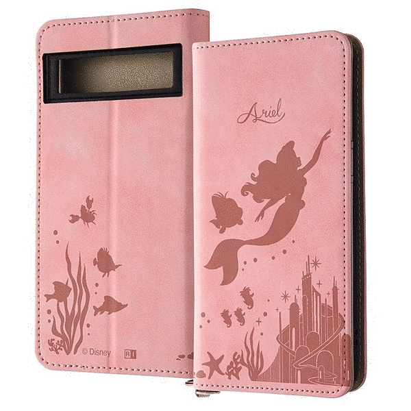 耐衝撃 手帳型レザーケース Raffine/アリエル_モノトーン