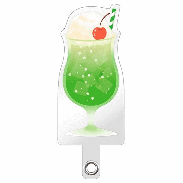 ダイカット ストラップホルダー/クリームソーダ_メロン