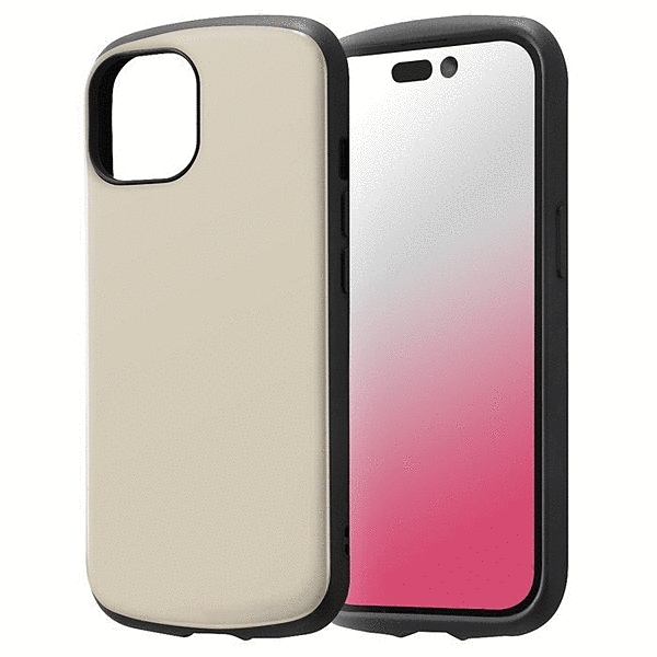 保護ケース MiA 衝撃吸収 バンパー ハイブリッドケース/グレージュ