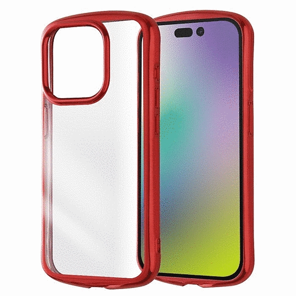 耐衝撃 TPUソフトケース METAMORU plus/レッド