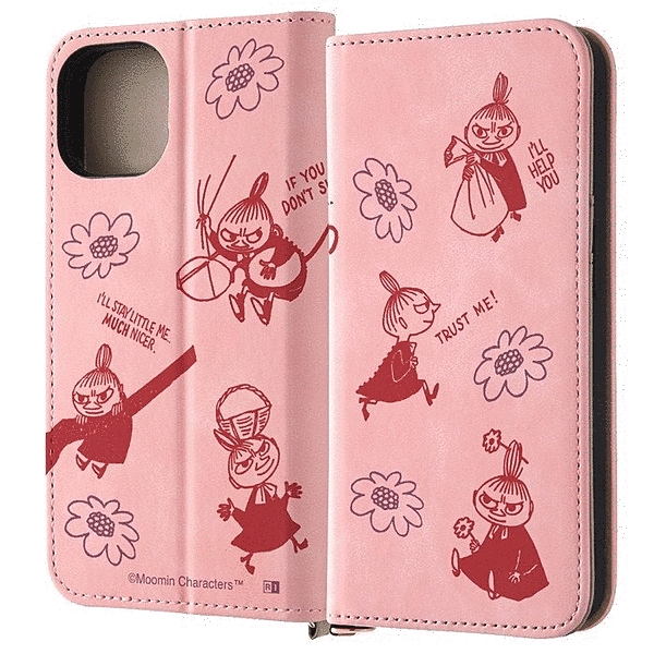 耐衝撃 手帳型レザーケース Raffine/いろんなリトルミイ