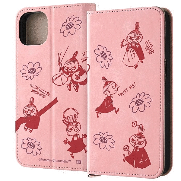 耐衝撃 手帳型レザーケース Raffine/いろんなリトルミイ