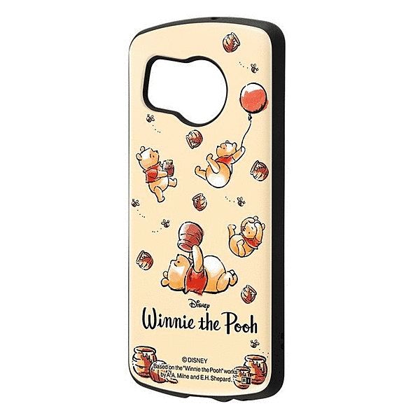 保護ケース MiA 衝撃吸収 バンパー ハイブリッドケース/くまのプーさん/プーさんとはちみつ