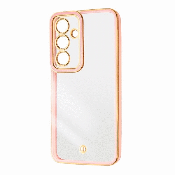 TPUソフトケース 精密設計 メタリック LUSTANT/ピンク/ゴールド