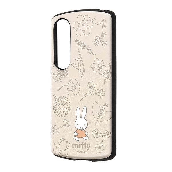 保護ケース MiA 衝撃吸収 バンパー ハイブリッドケース/ミッフィー/フラワー