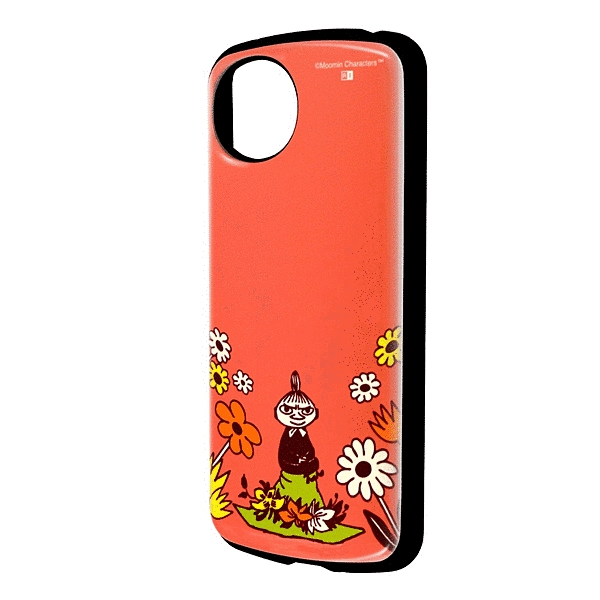 保護ケース MiA 衝撃吸収 バンパー ハイブリッドケース/ムーミン/リトルミイ&お花