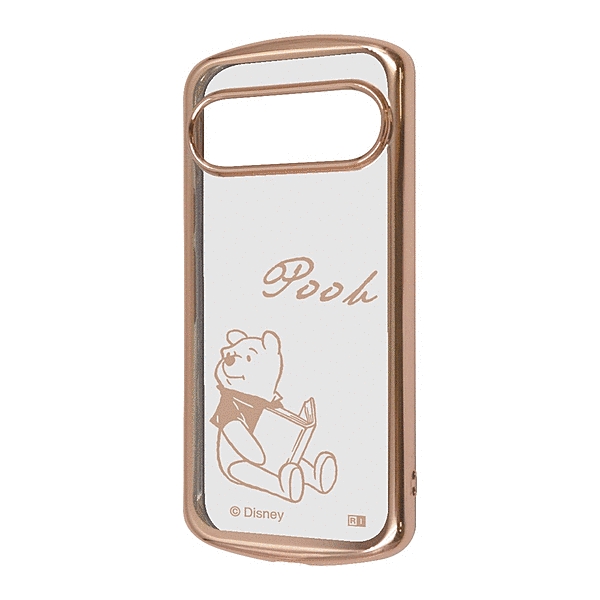 精密設計 TPUソフトケース METAMORU/くまのプーさん_メタリック