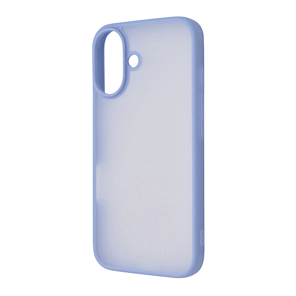 マットハイブリッドケース SHEER/シアーホワイト/ブルー
