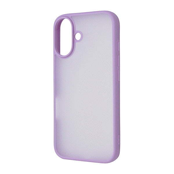 マットハイブリッドケース SHEER/シアーホワイト/ラベンダー