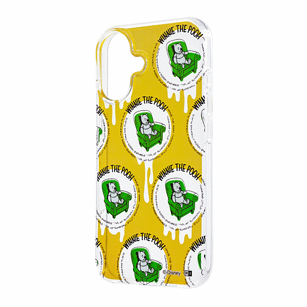 TPUソフトケース ぴかてる/プーさん_グリーンの椅子