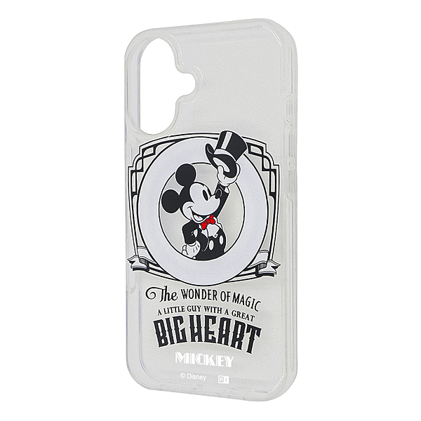 ぴかてる MagSafe対応 マグネットアクセサリー対応 衝撃吸収 バンパー TPUソフトケース/ミッキーのマジックショー