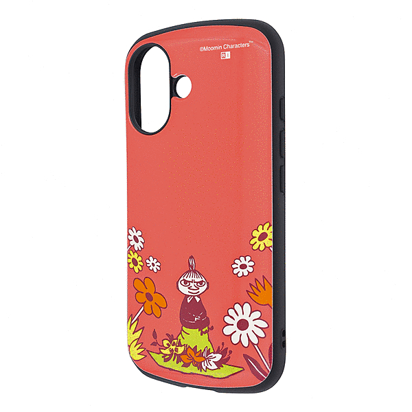 保護ケース MiA 衝撃吸収 バンパー ハイブリッドケース/ムーミン/リトルミイ&お花