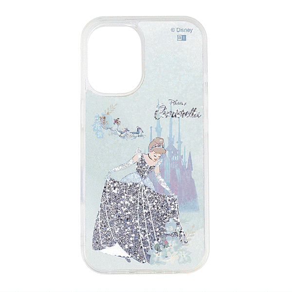 ラメ グリッターケース/シンデレラ/ブルードレス