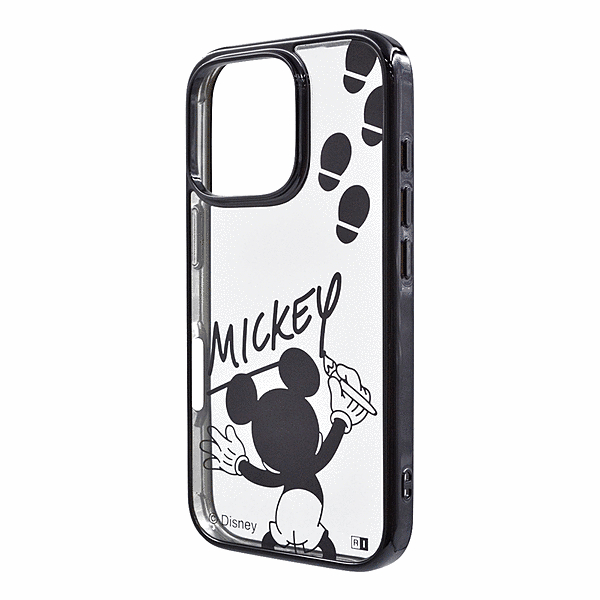衝撃吸収 バンパー メタリック ハイブリッドケース/ミッキーマウスサイン_メタリック