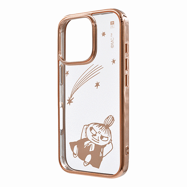 衝撃吸収 バンパー メタリック ハイブリッドケース/ムーミン/リトルミイ星空_メタリック