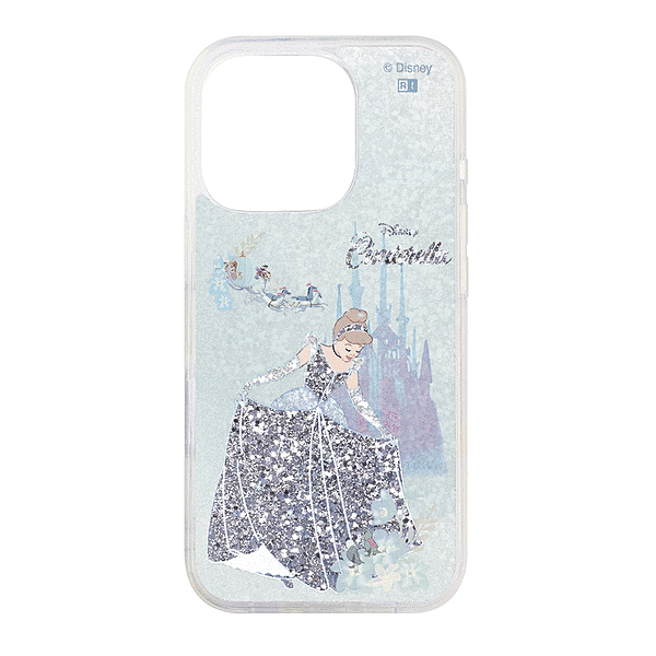 ラメ グリッターケース/シンデレラ/ブルードレス