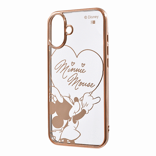衝撃吸収 バンパー メタリック ハイブリッドケース/ミニーマウスサイン_メタリック