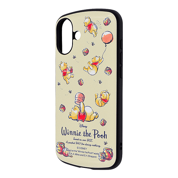 保護ケース MiA 衝撃吸収 バンパー ハイブリッドケース/くまのプーさん/プーさんとはちみつ