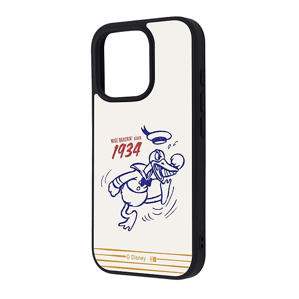 maru 衝撃吸収 バンパー ハイブリッドケース/ドナルド_ビンテージ1