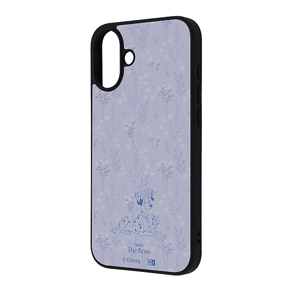 maru 衝撃吸収 バンパー ハイブリッドケース/101匹わんちゃん/ポンゴたち_ボタニカル