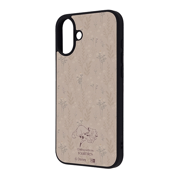 maru 衝撃吸収 バンパー ハイブリッドケース/ライオンキング/ポンゴたち_ボタニカル