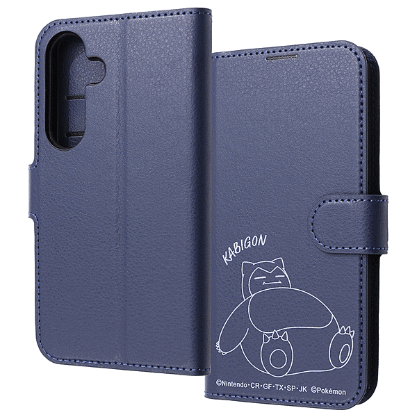 耐衝撃 手帳型レザーケース シンプルマグネット/ポケットモンスター/カビゴン