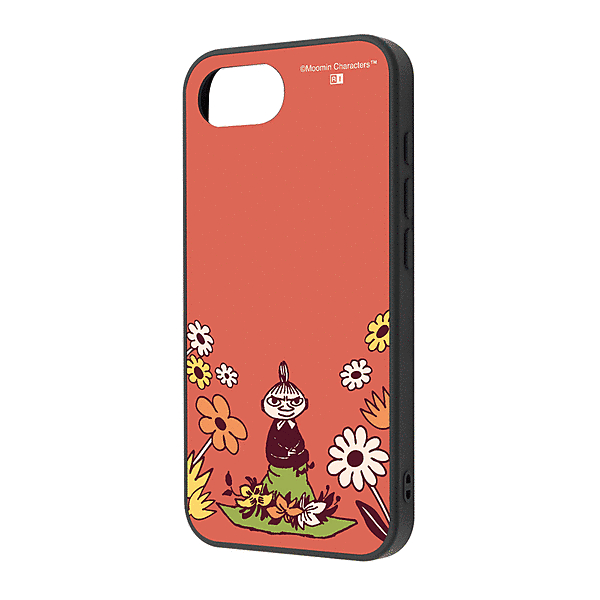 maru 衝撃吸収 バンパー ハイブリッドケース/ムーミン/リトルミイ&お花