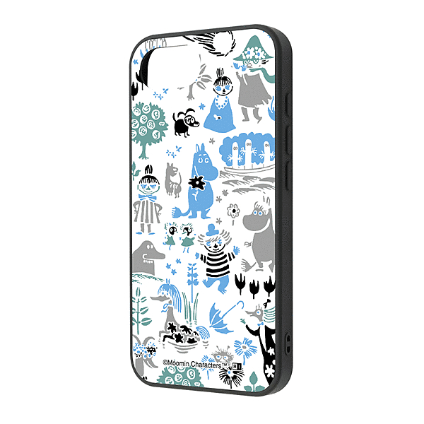 maru 衝撃吸収 バンパー ハイブリッドケース/ムーミン_パターン_2