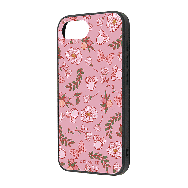 maru 衝撃吸収 バンパー ハイブリッドケース/ミニーマウス_サクラピンク